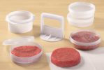 Hamburger Press Patty Maker 3 in 1 Burger Mold Patty Press 4 Storage Containers Patty Maker Tool for BBQ