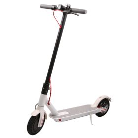 WHOSU J03 PRO Electric Scooter, 8.5"Tires, Up to 17/22 Miles Range, 350W Motor & 19 MPH Portable Folding Commuting Electric Scooter Adults with Double (Color: White)